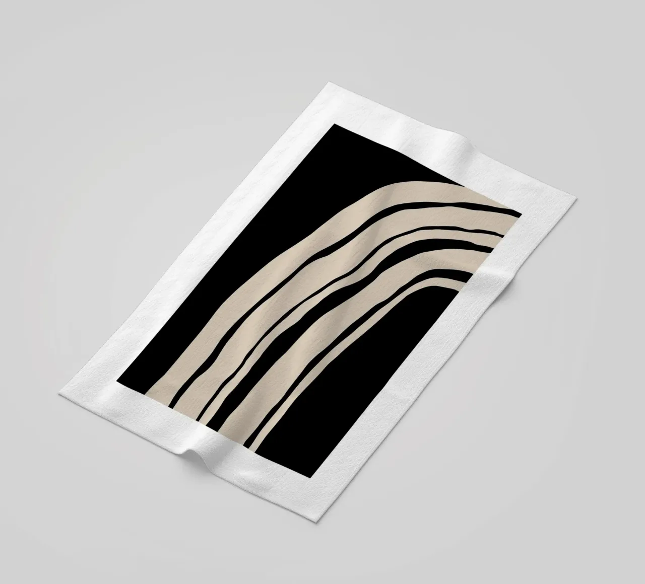 Abstract Lines Contour Wall Art 1 telo mare da vintageshop
