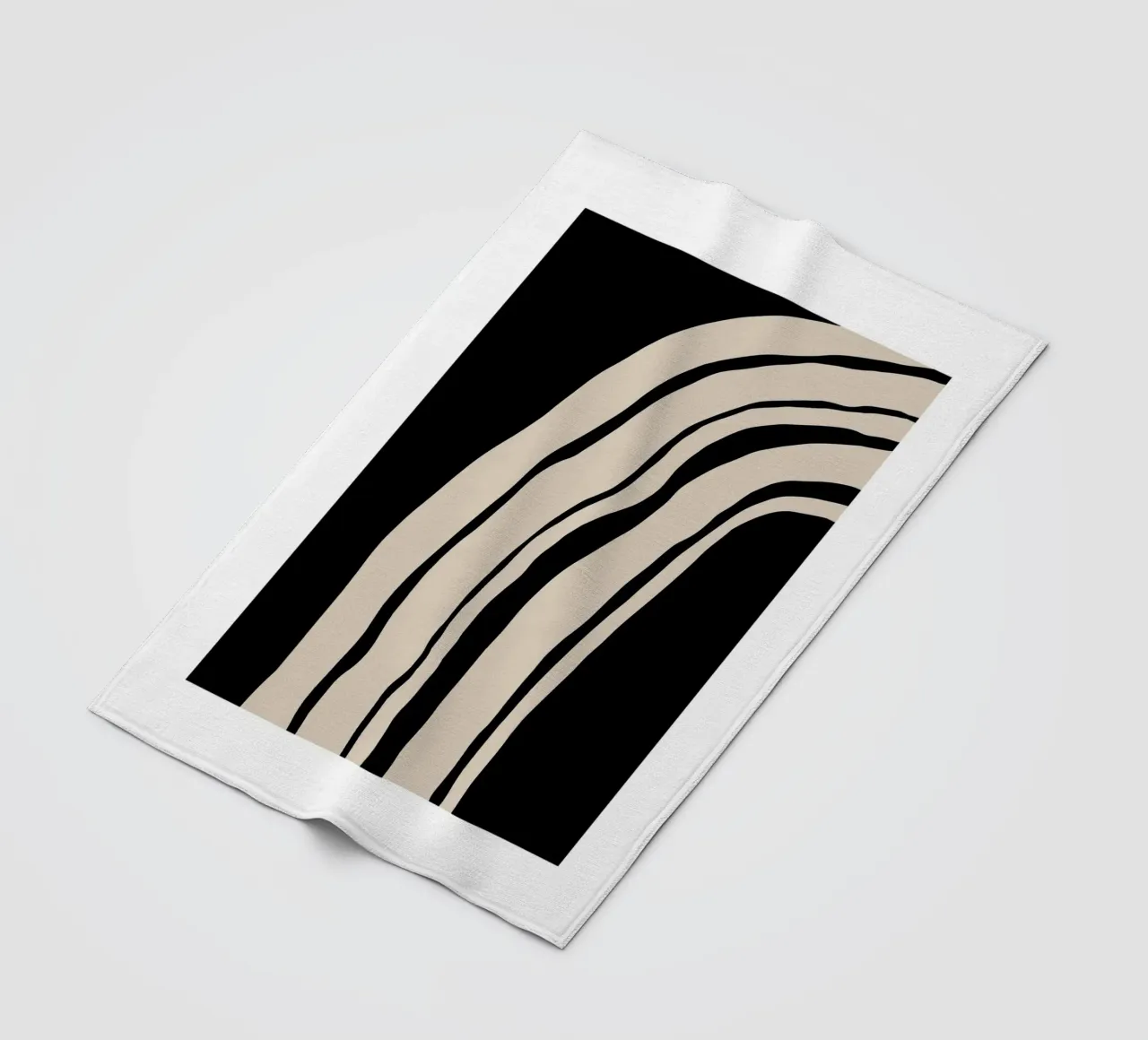 Abstract Lines Contour Wall Art 1 coperta in pile da vintageshop