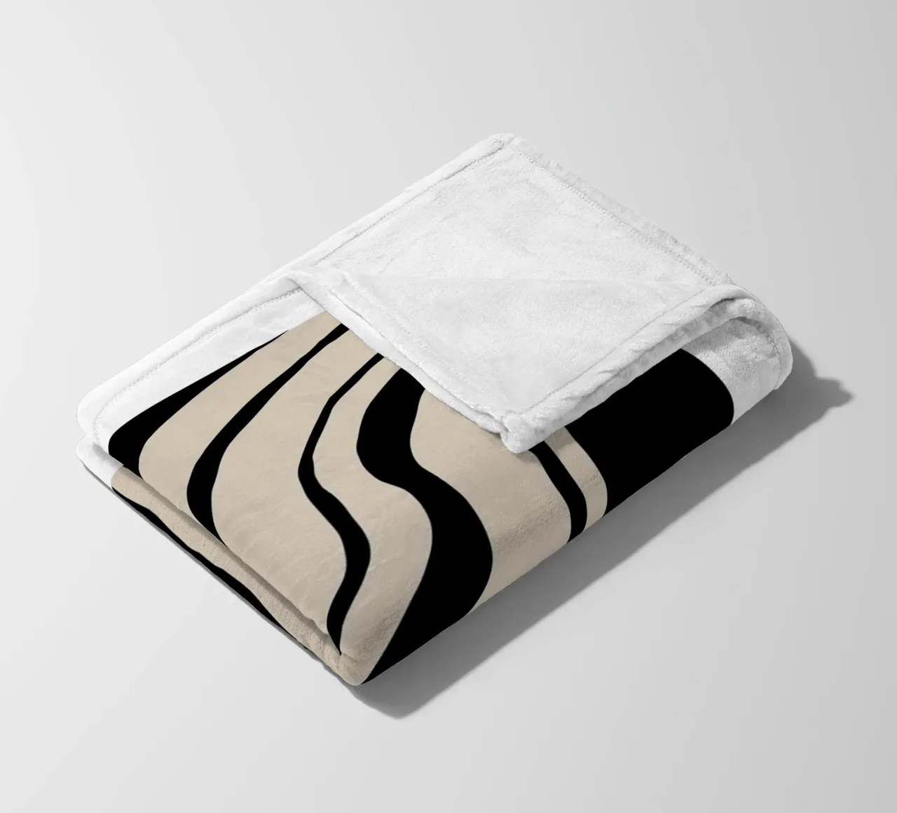 Abstract Lines Contour Wall Art 1 coperta in pile da vintageshop