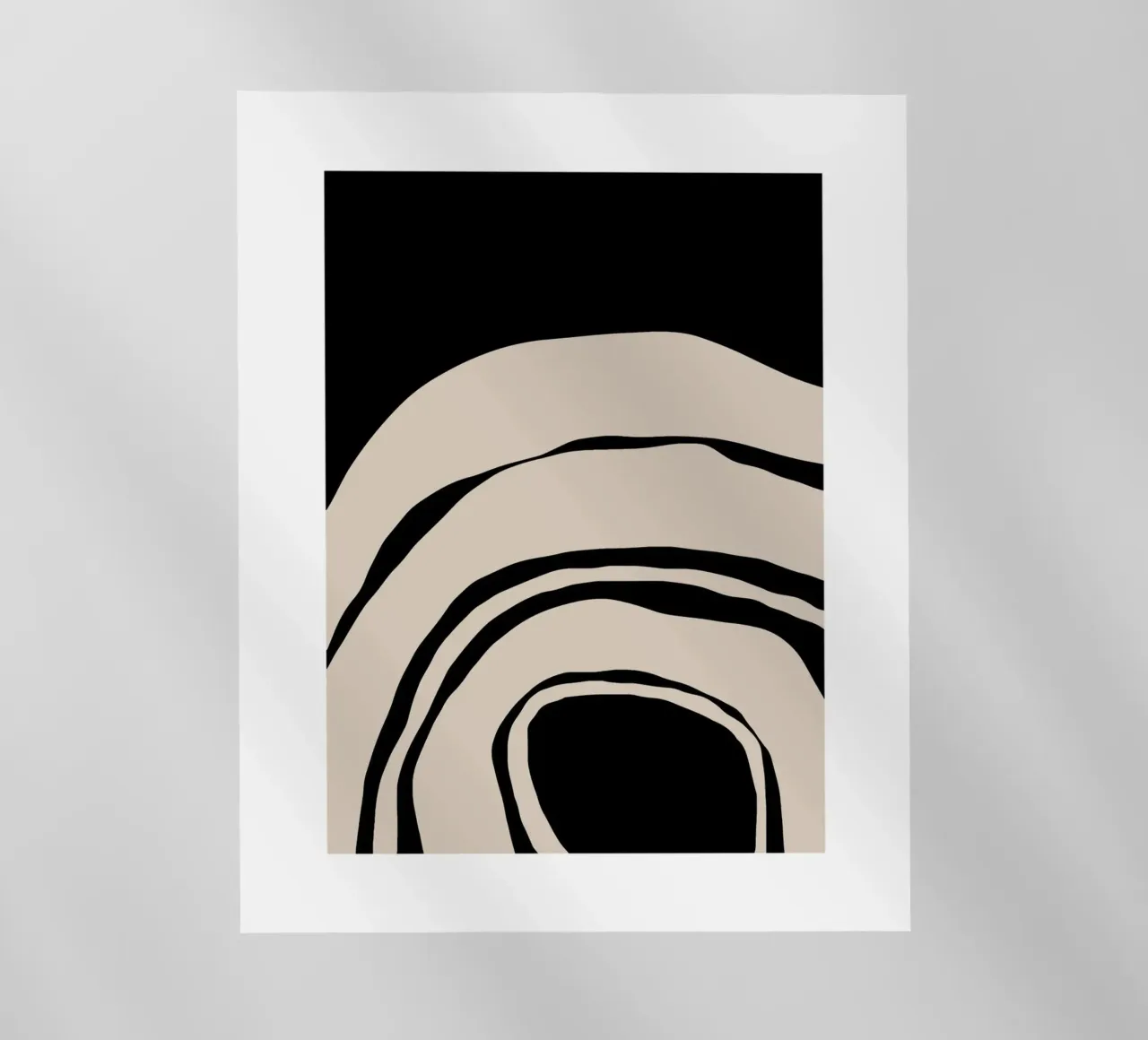Abstract Lines Contour Wall Art 2 pellicola backlit da vintageshop
