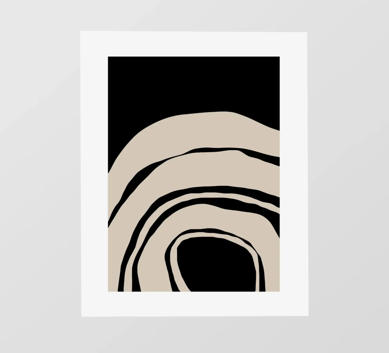 Abstract Lines Contour Wall Art 2 pellicola backlit da vintageshop