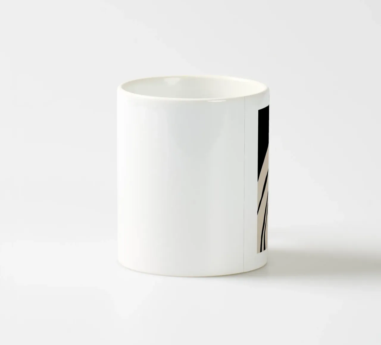 Abstract Lines Contour Wall Art 2 tazza in ceramica da vintageshop