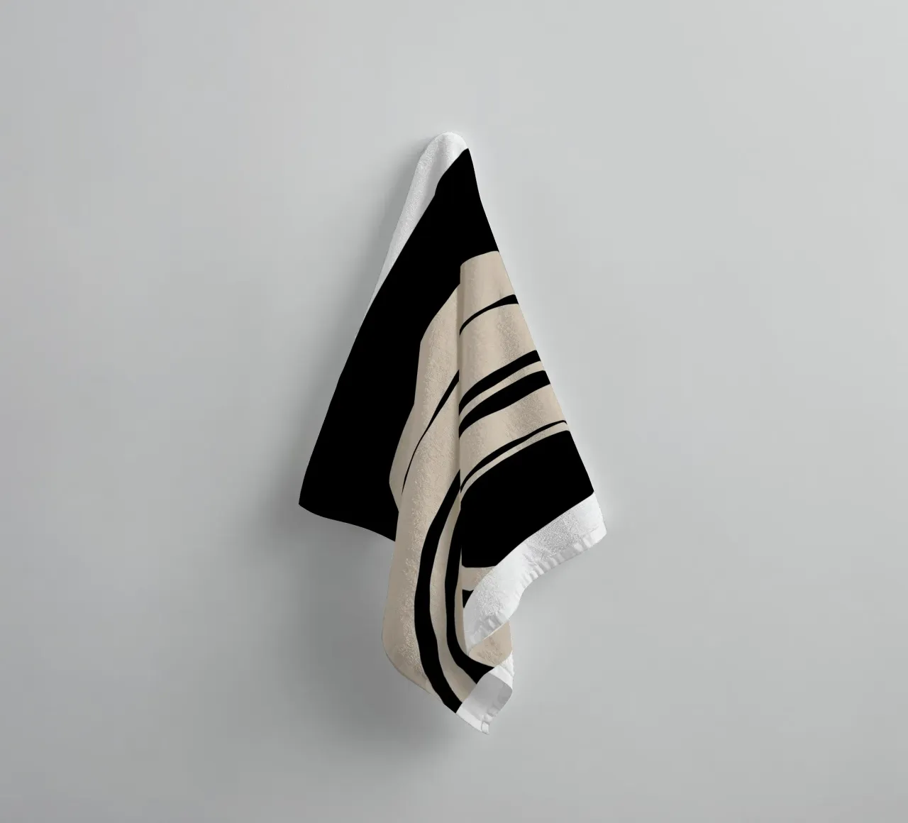 Abstract Lines Contour Wall Art 2 asciugamano da bagno da vintageshop