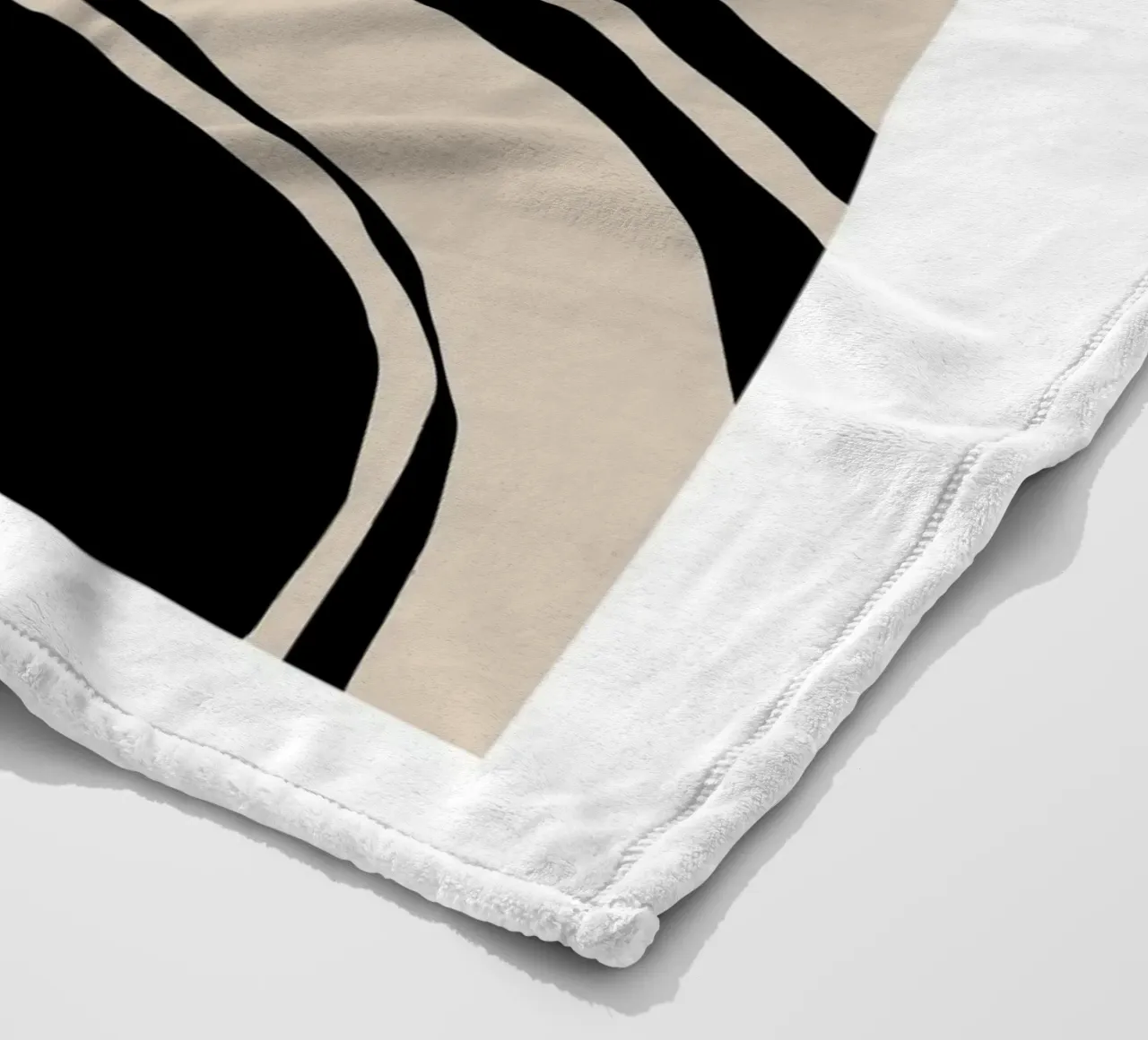 Abstract Lines Contour Wall Art 2 coperta in pile da vintageshop