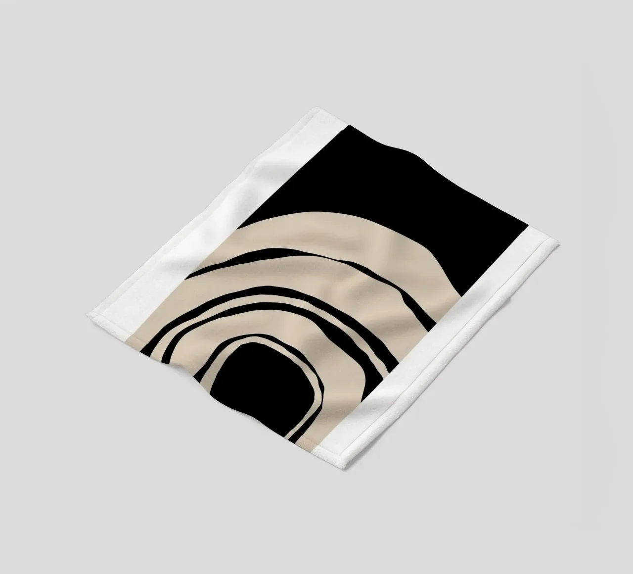 Abstract Lines Contour Wall Art 2 coperta in pile da vintageshop