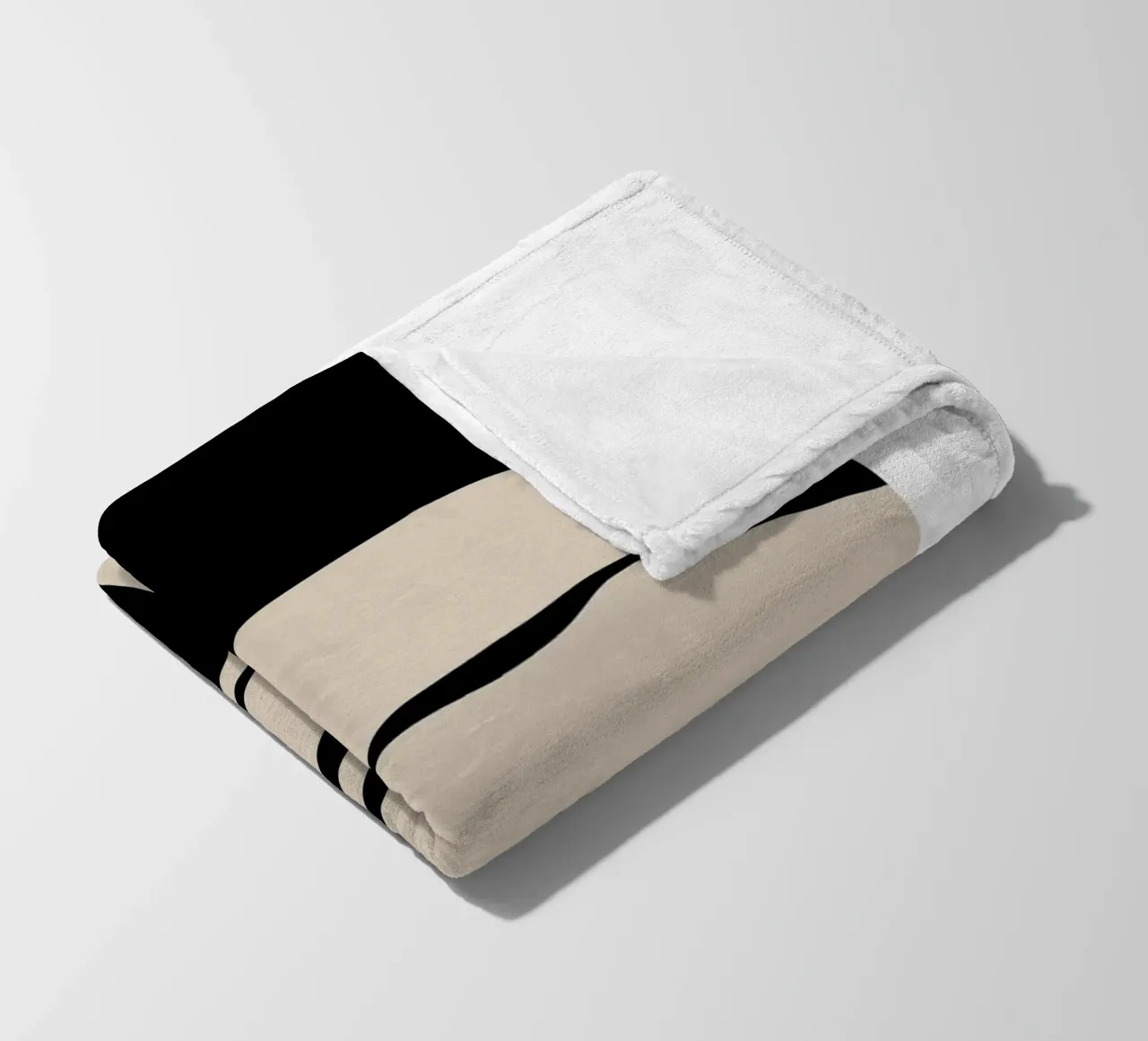 Abstract Lines Contour Wall Art 2 coperta in pile da vintageshop