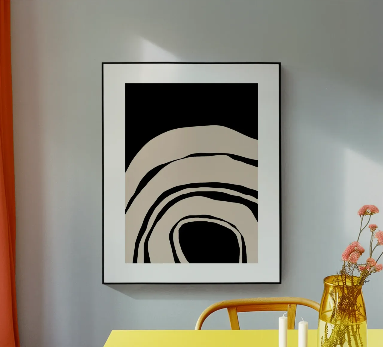 Abstract Lines Contour Wall Art 2 plexiglass da vintageshop