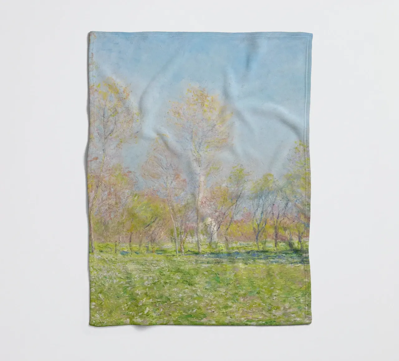 Primavera a Giverny (1890) di Claude Monet coperta in pile da Art History