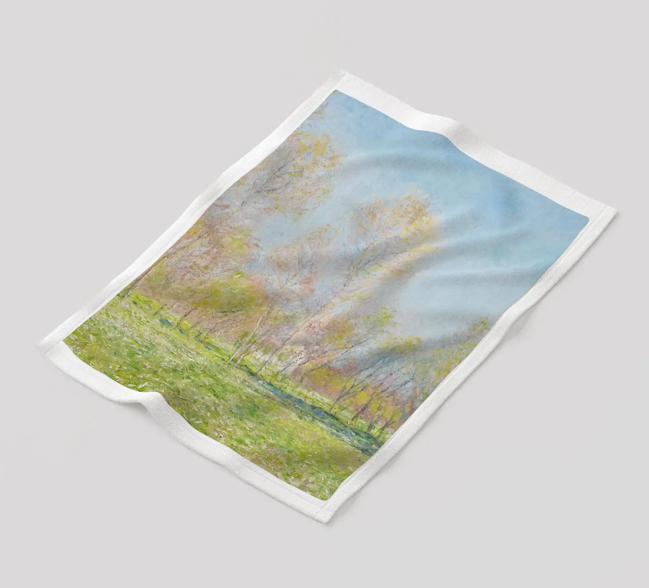Primavera a Giverny (1890) di Claude Monet coperta in pile da Art History