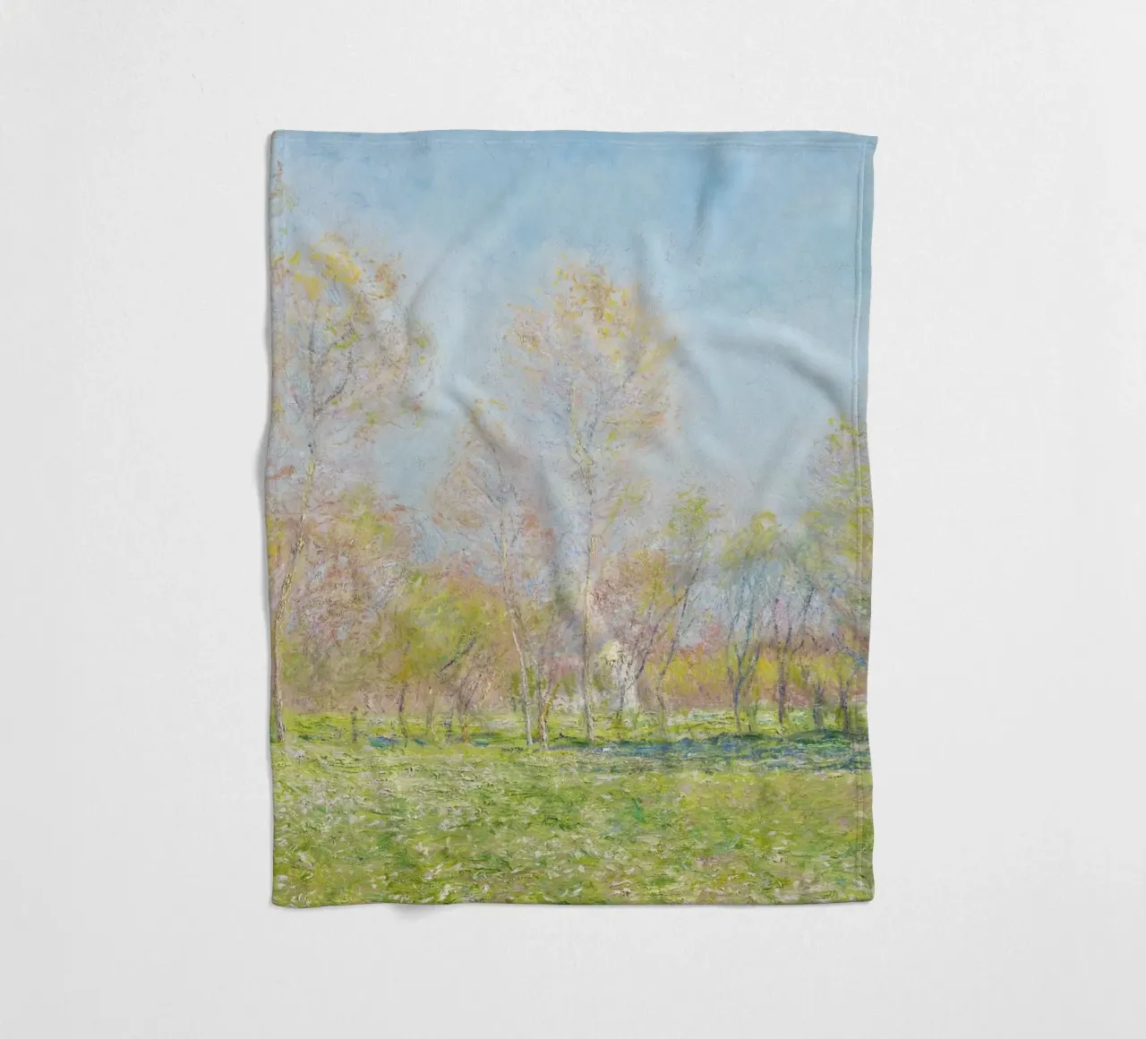 Primavera a Giverny (1890) di Claude Monet coperta in pile da Art History
