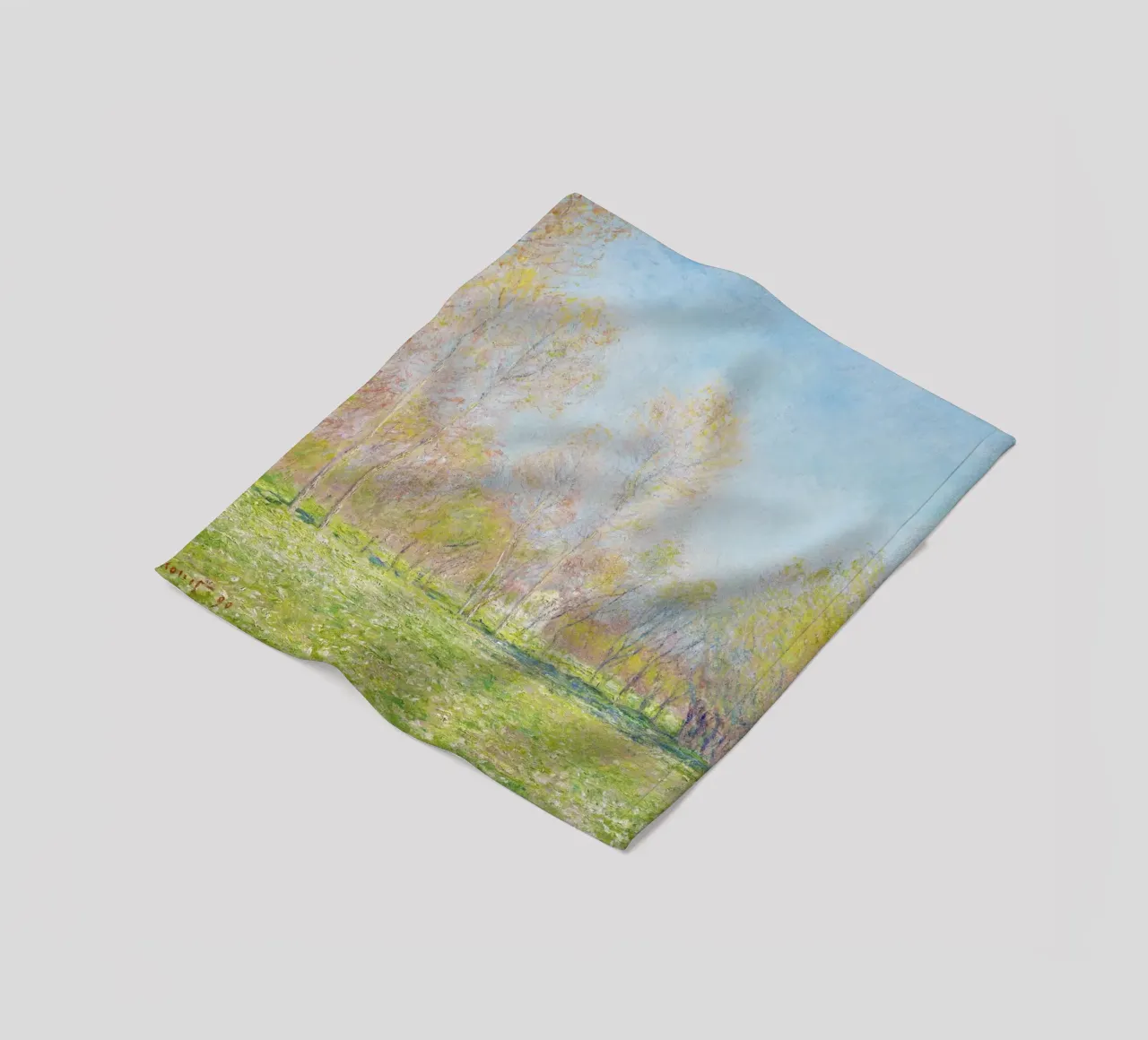 Primavera a Giverny (1890) di Claude Monet coperta in pile da Art History