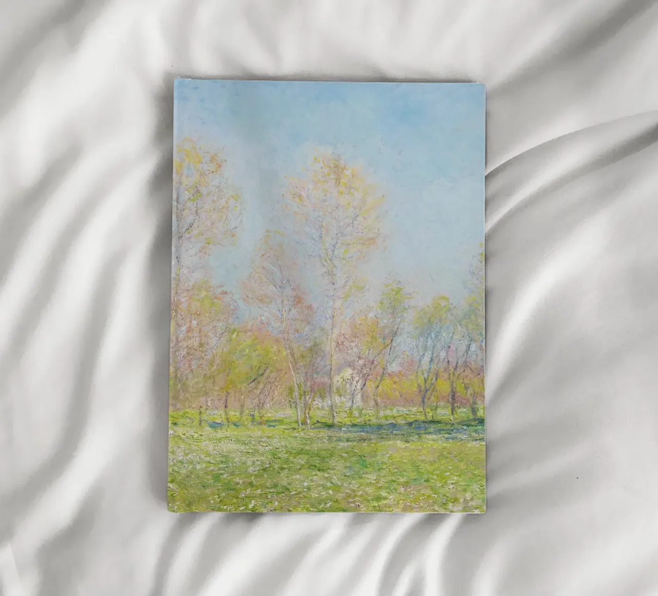 Spring in Giverny (1890) by Claude Monet notebook by Art History