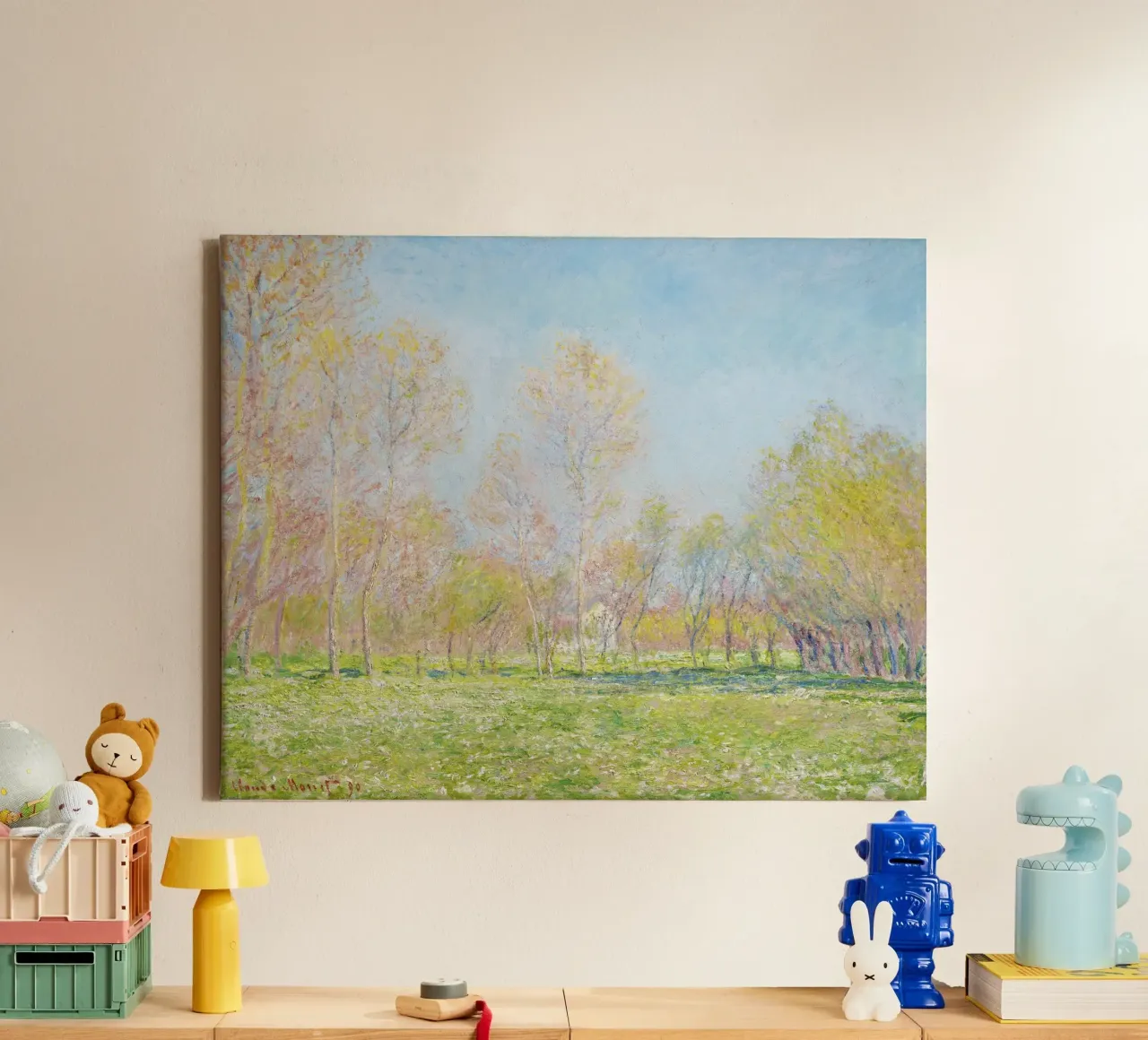 Spring in Giverny (1890) by Claude Monet canvas by Art History
