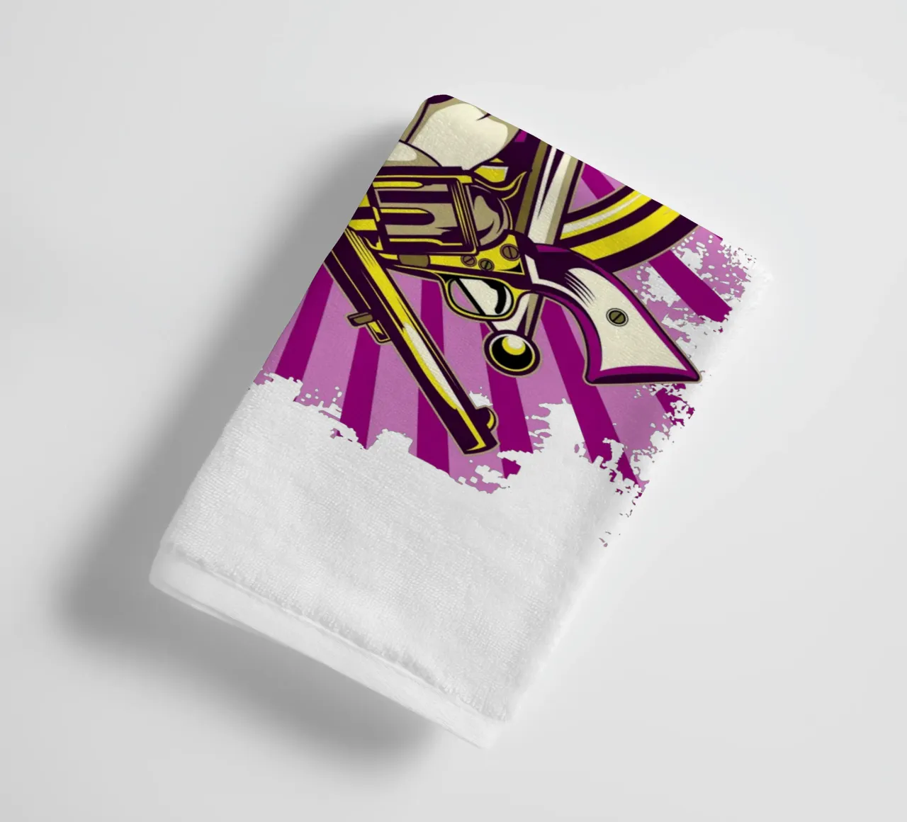 Woman Sheriff Art Illustration towel by Cute