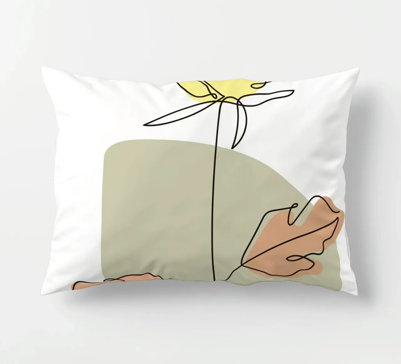 Minimalist Flower Boho cuscino da vintageshop