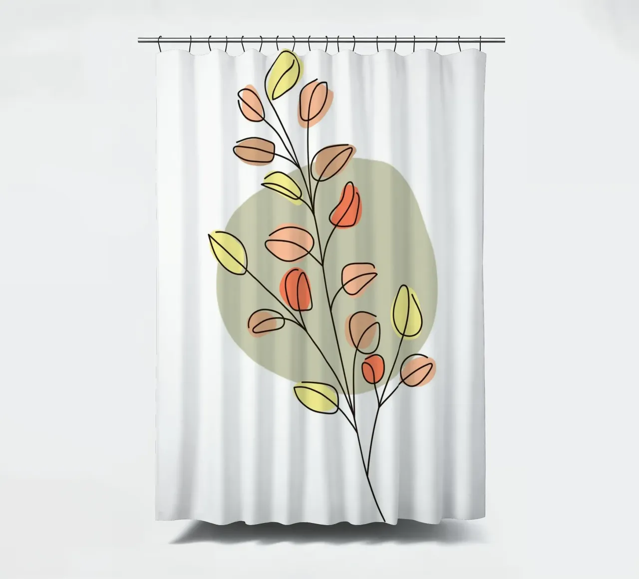 Minimalist Flower Boho 2 tenda da doccia da vintageshop