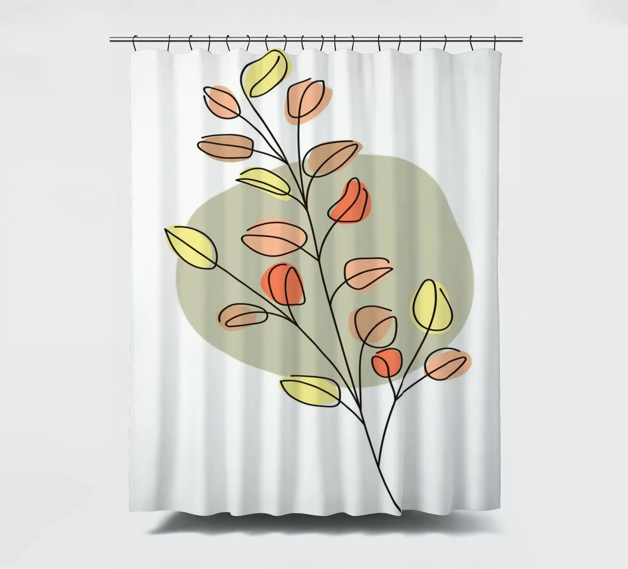 Minimalist Flower Boho 2 tenda da doccia da vintageshop