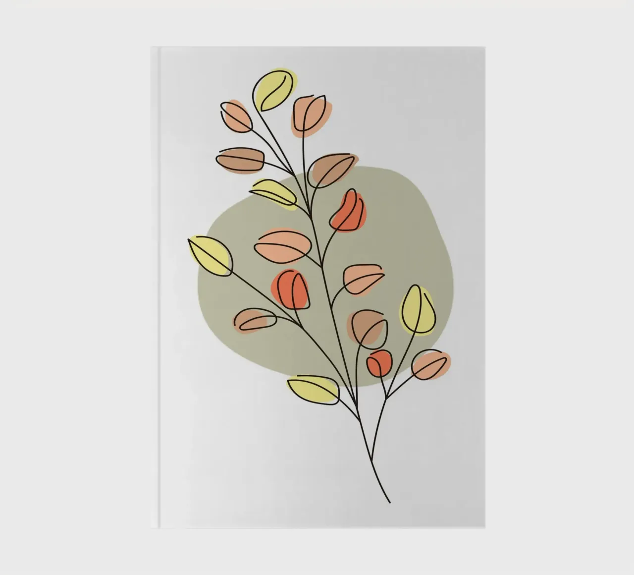 Minimalist Flower Boho 2 notebook by vintageshop