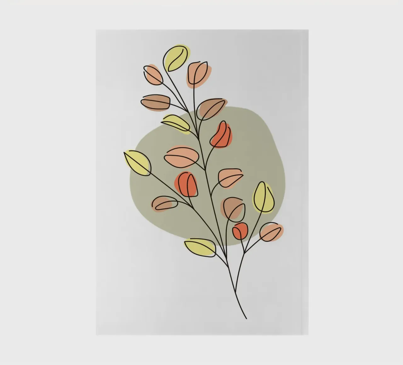 Minimalist Flower Boho 2 notebook by vintageshop