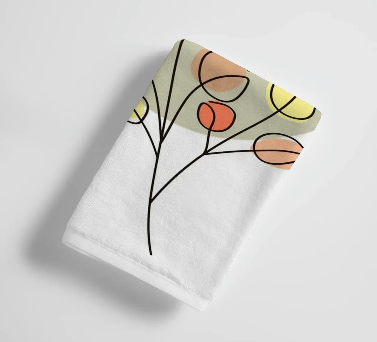 Minimalist Flower Boho 2 asciugamano da bagno da vintageshop