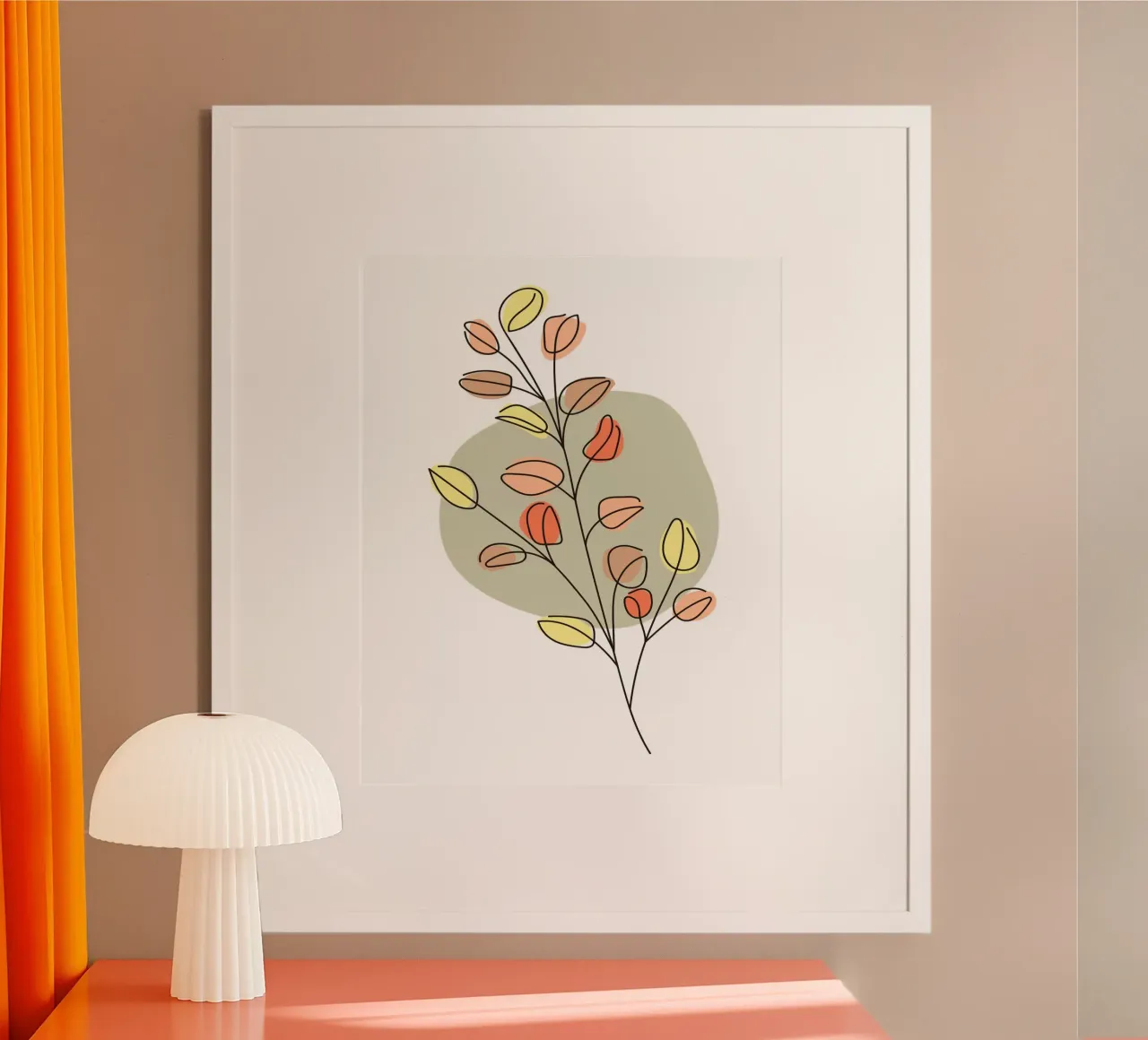Minimalist Flower Boho 2 carta hahnemühle da vintageshop