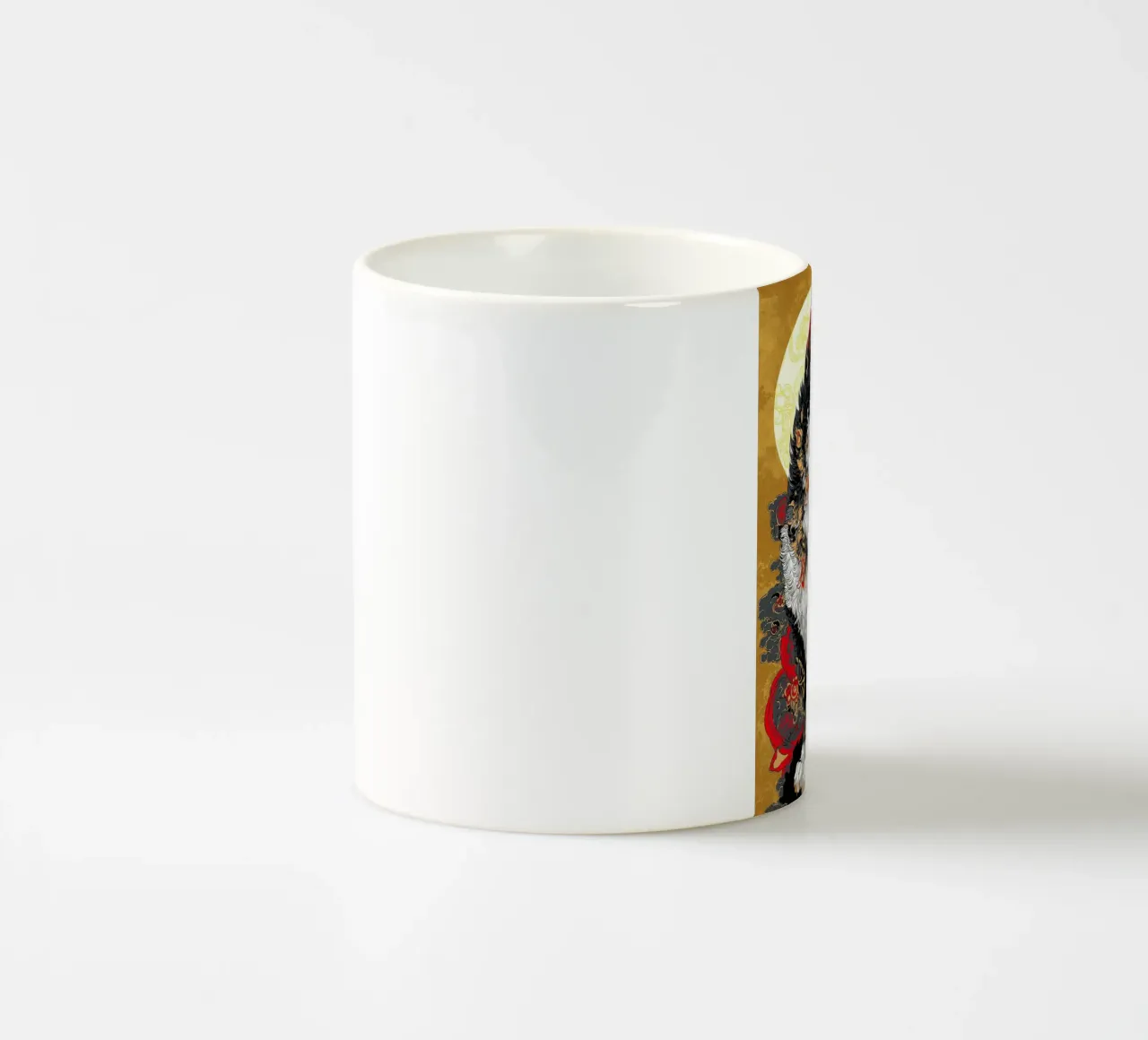 Gatto Ukiyo-e tazza in ceramica da Fleur de Lys
