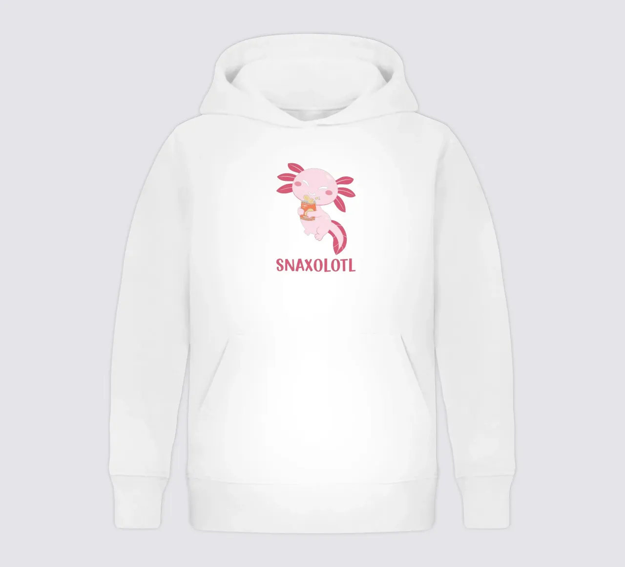SNAXOLOTL felpa bambino con cappuccio da edsonramosart