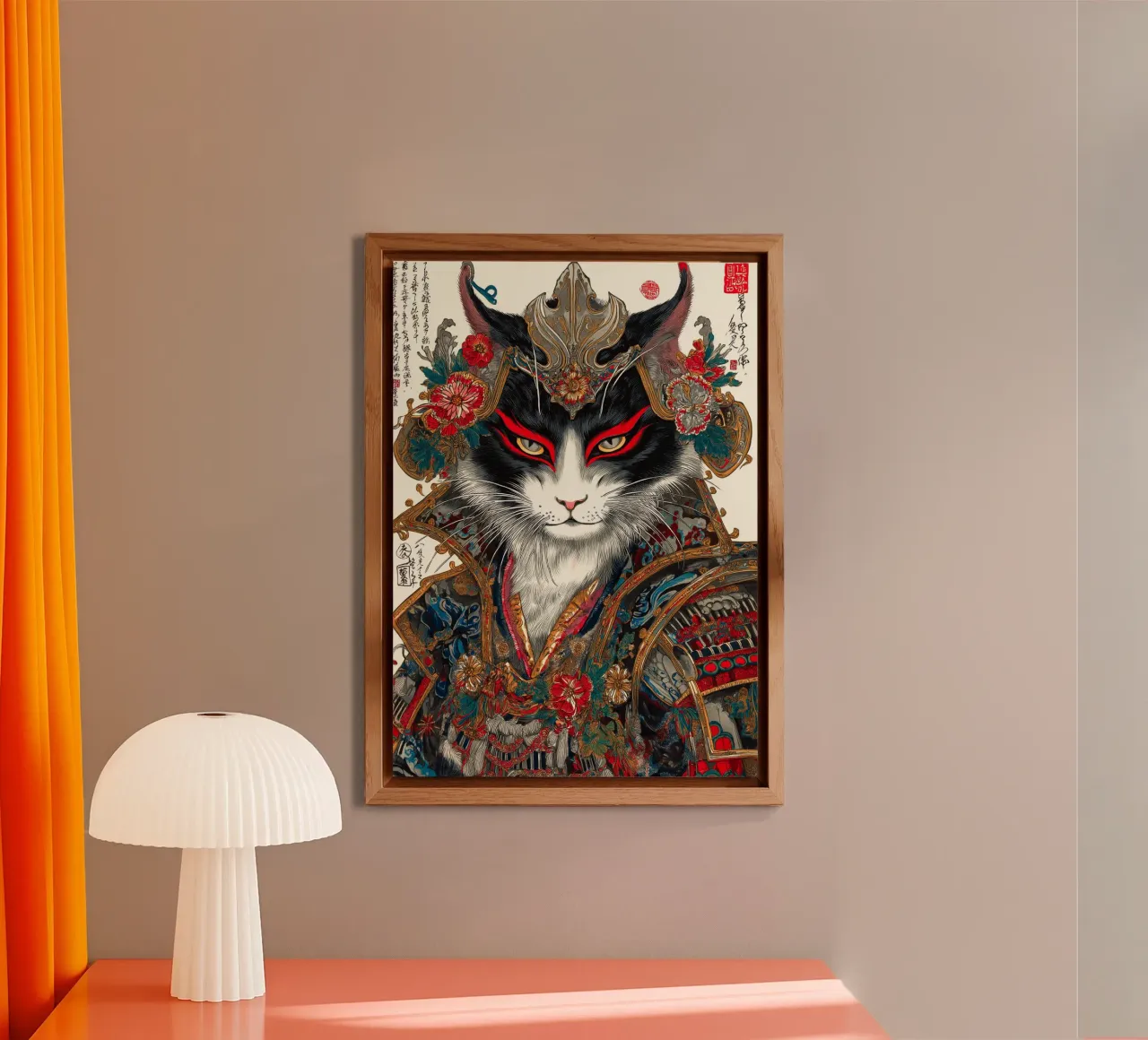 Gatto Ukiyo-e alluminio dibond da Fleur de Lys