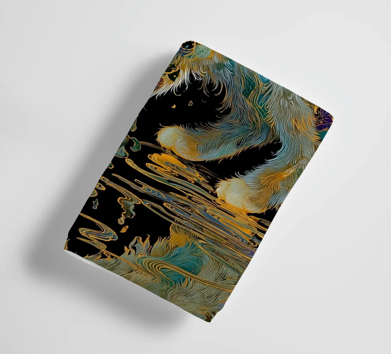Ukiyo-e Cat towel by Fleur de Lys
