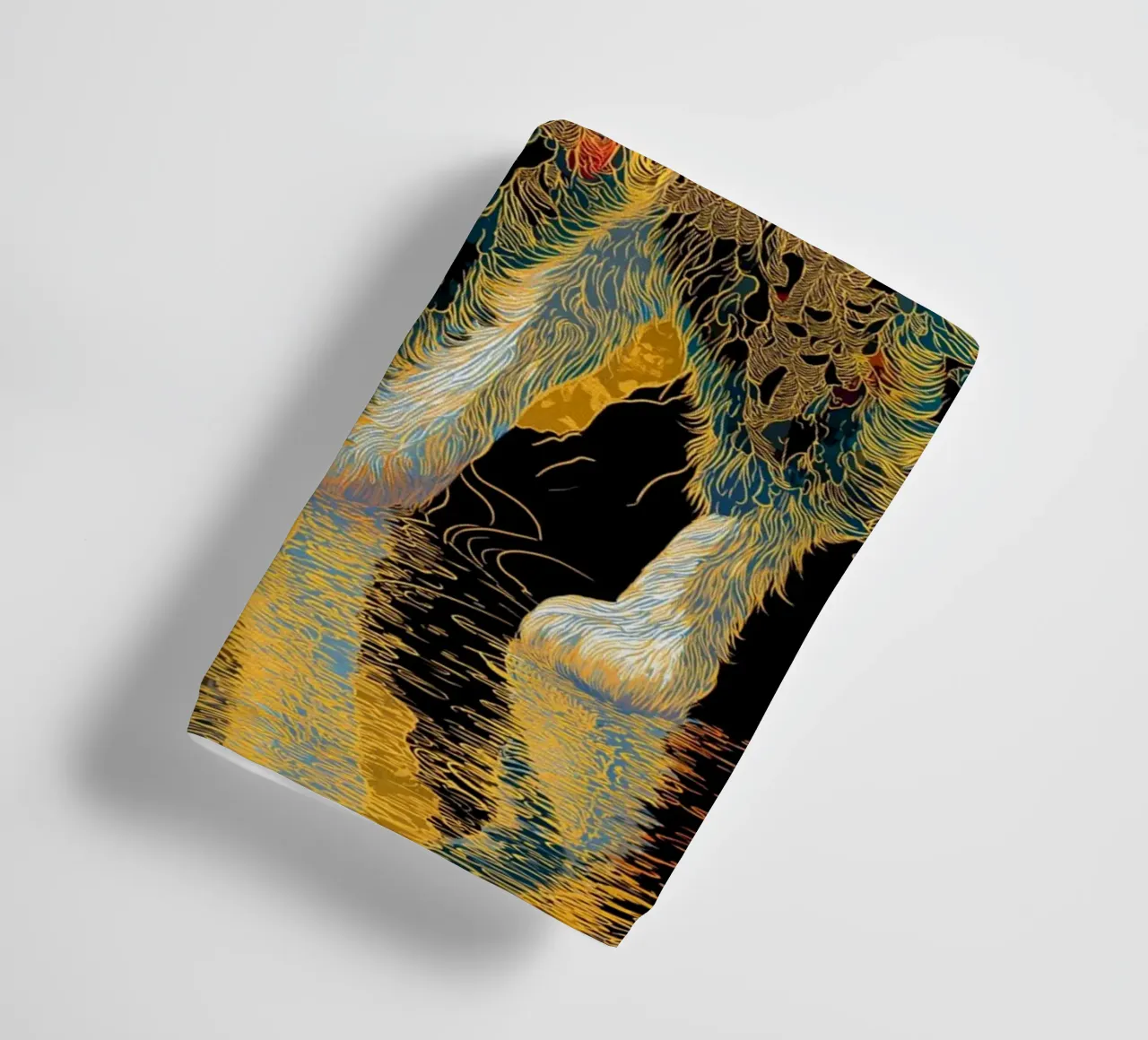 Ukiyo-e Cat towel by Fleur de Lys