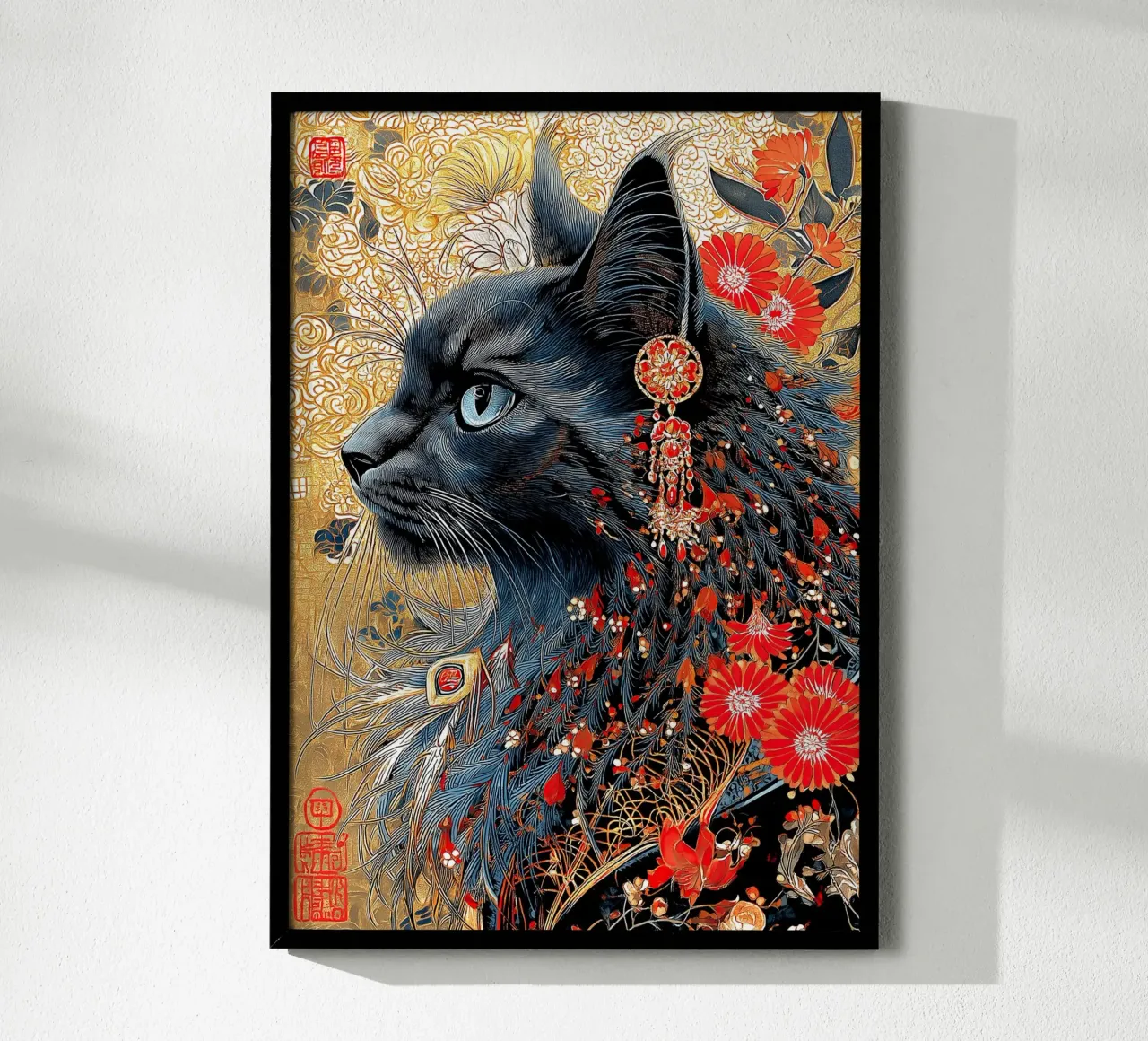Ukiyo-e Cat poster by Fleur de Lys