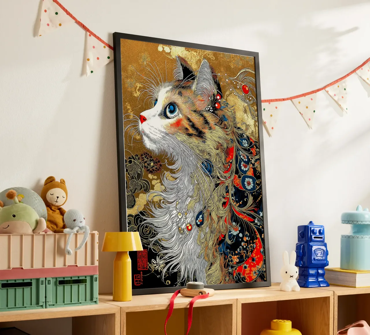 Ukiyo-e Cat poster by Fleur de Lys