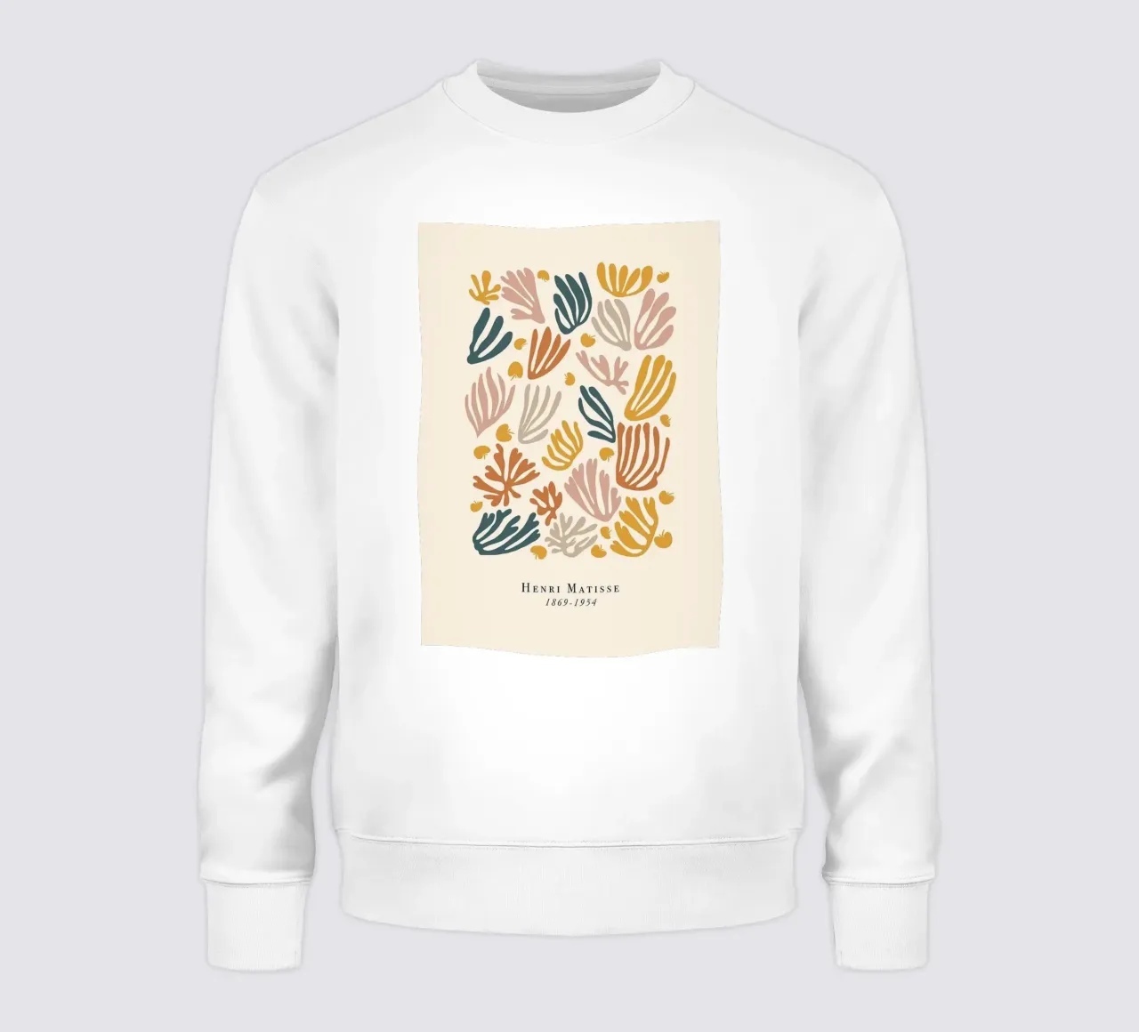 hojas con forma abstracta sudadera de sazkia art