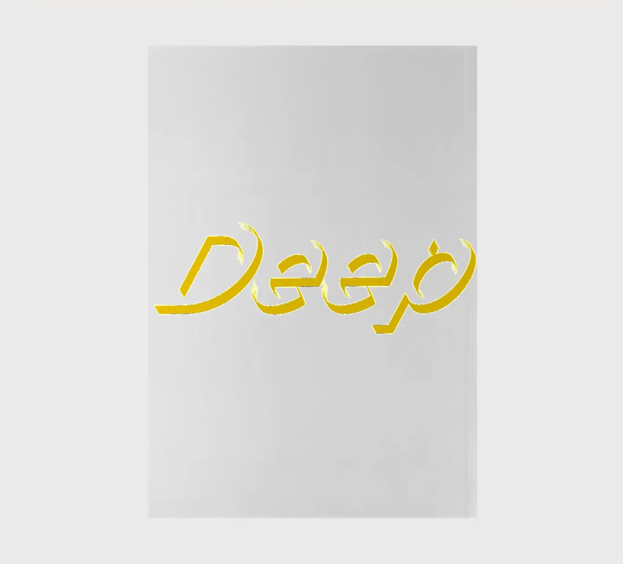 Deep Typographic Style Text notebook by Urban Life