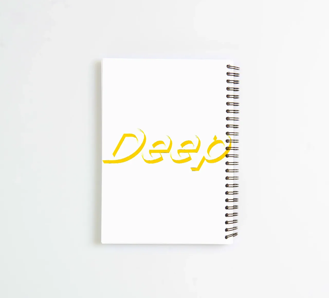 Deep Typographic Style Text spiral notebook by Urban Life