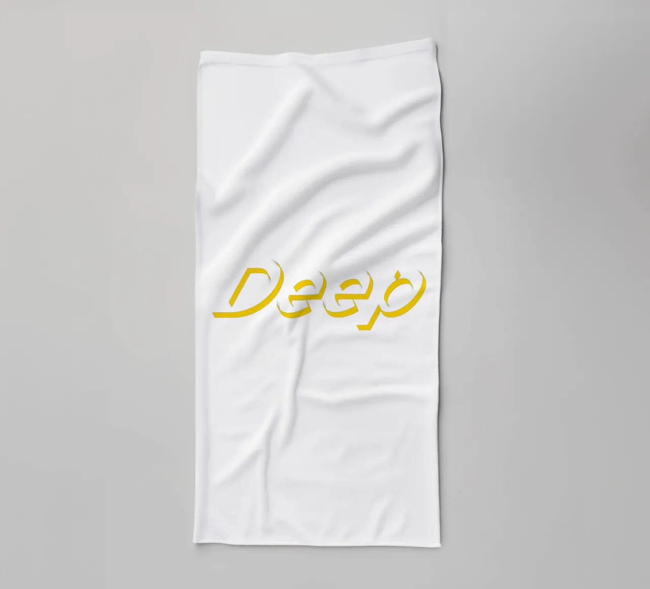 Deep Typographic Style Text towel by Urban Life