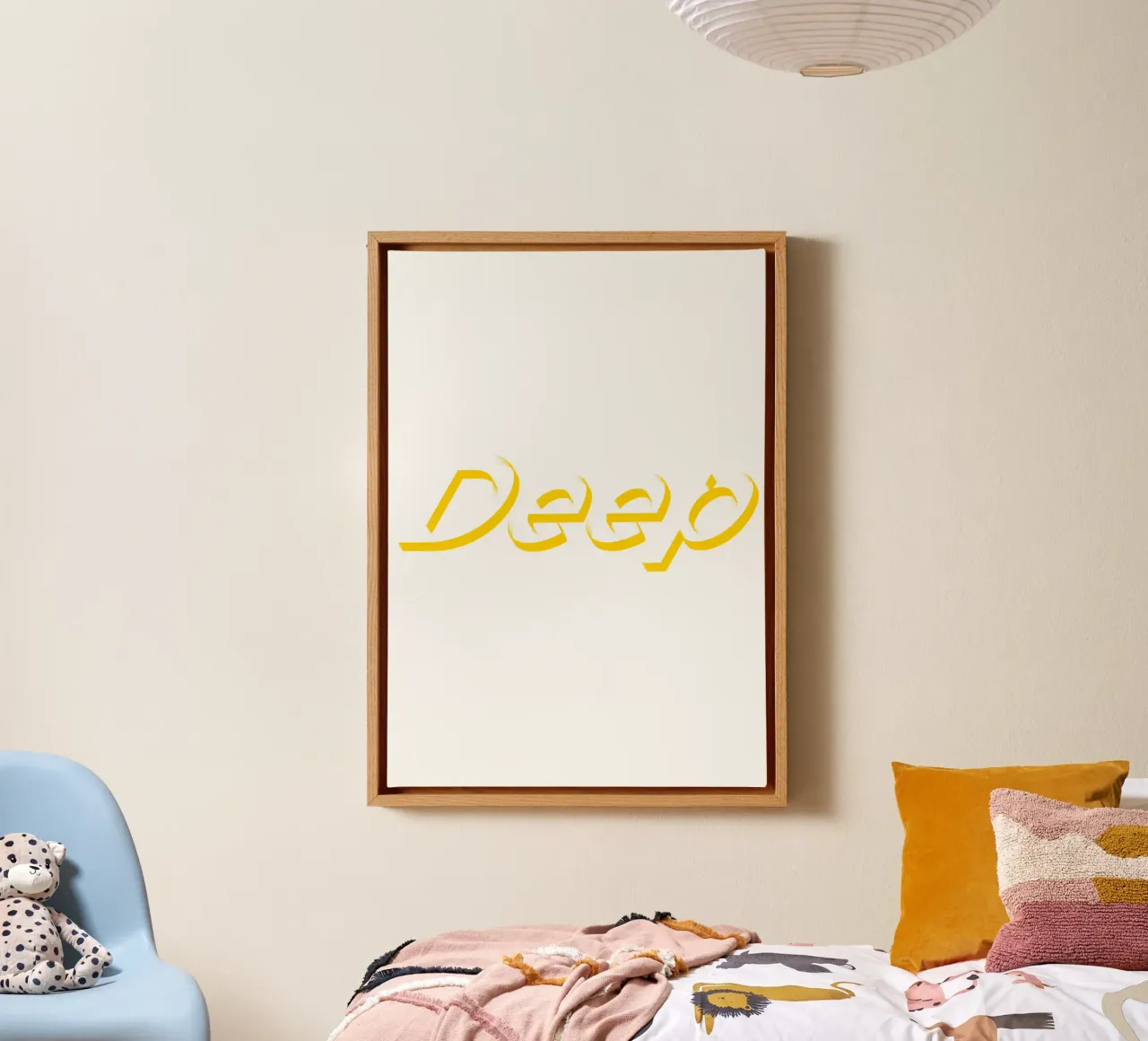 Deep Typographic Style Text canvas by Urban Life