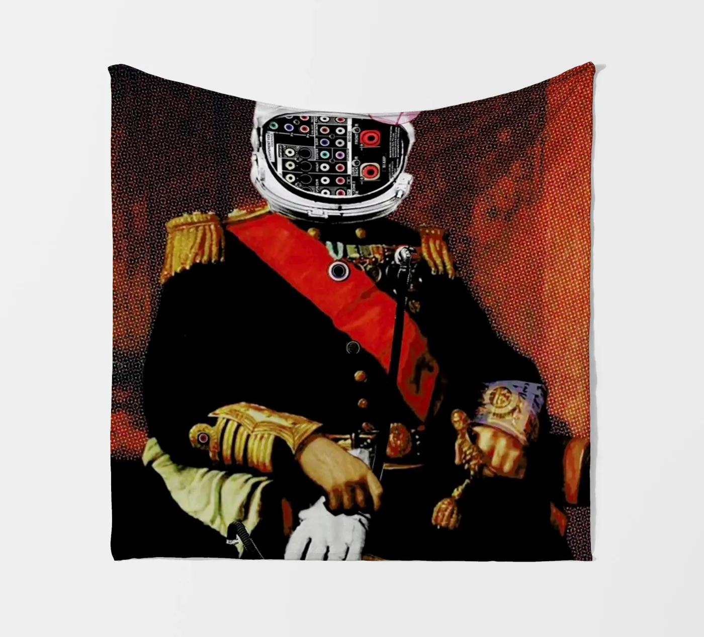 Space General Plug Man Fleecedecke von Marko Köppe