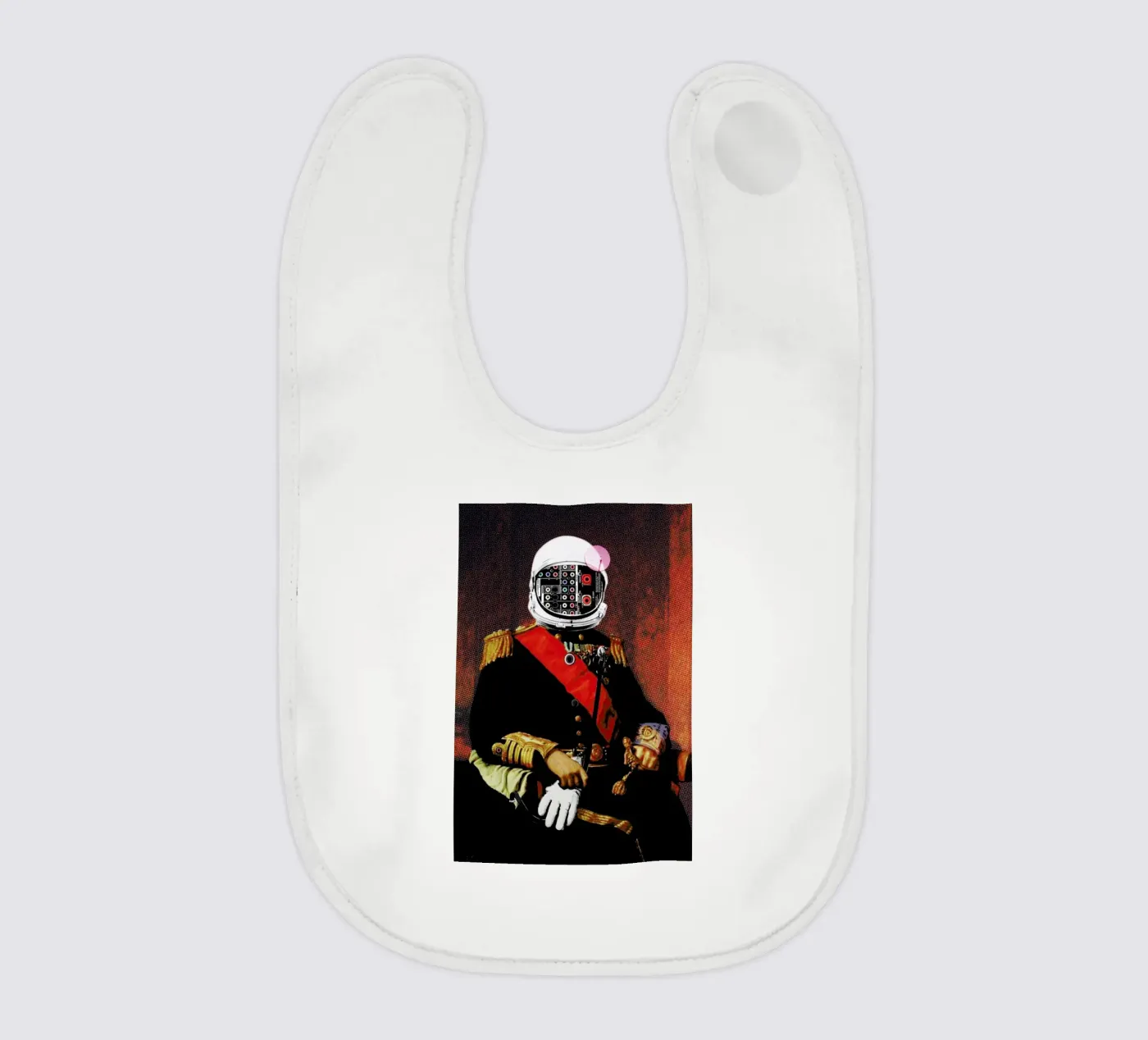 Space General Plug Man Babylätzchen von Marko Köppe