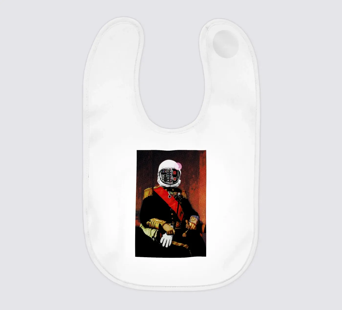 Space General Plug Man Babylätzchen von Marko Köppe