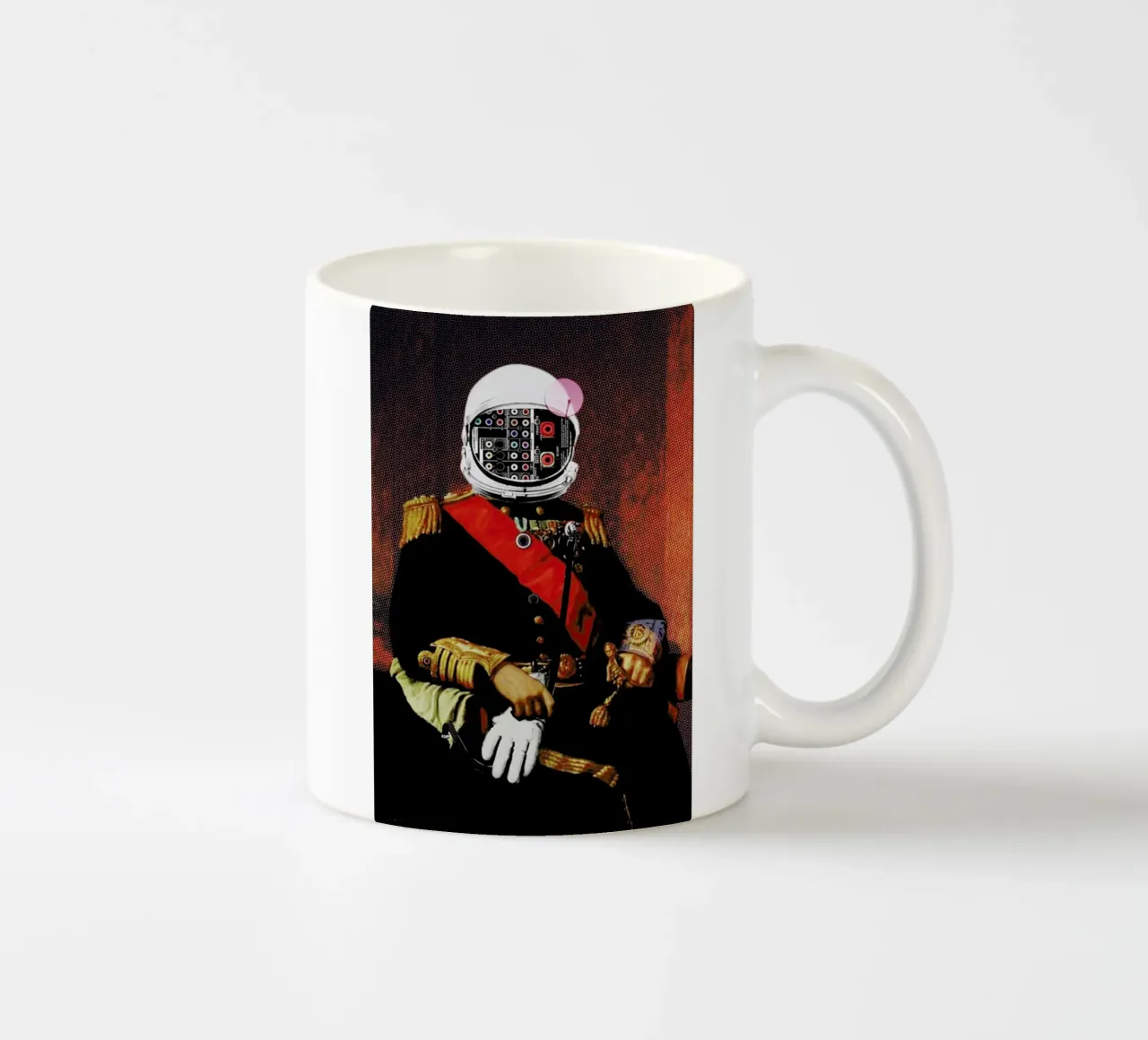 Space General Plug Man tazza in ceramica da Marko Köppe