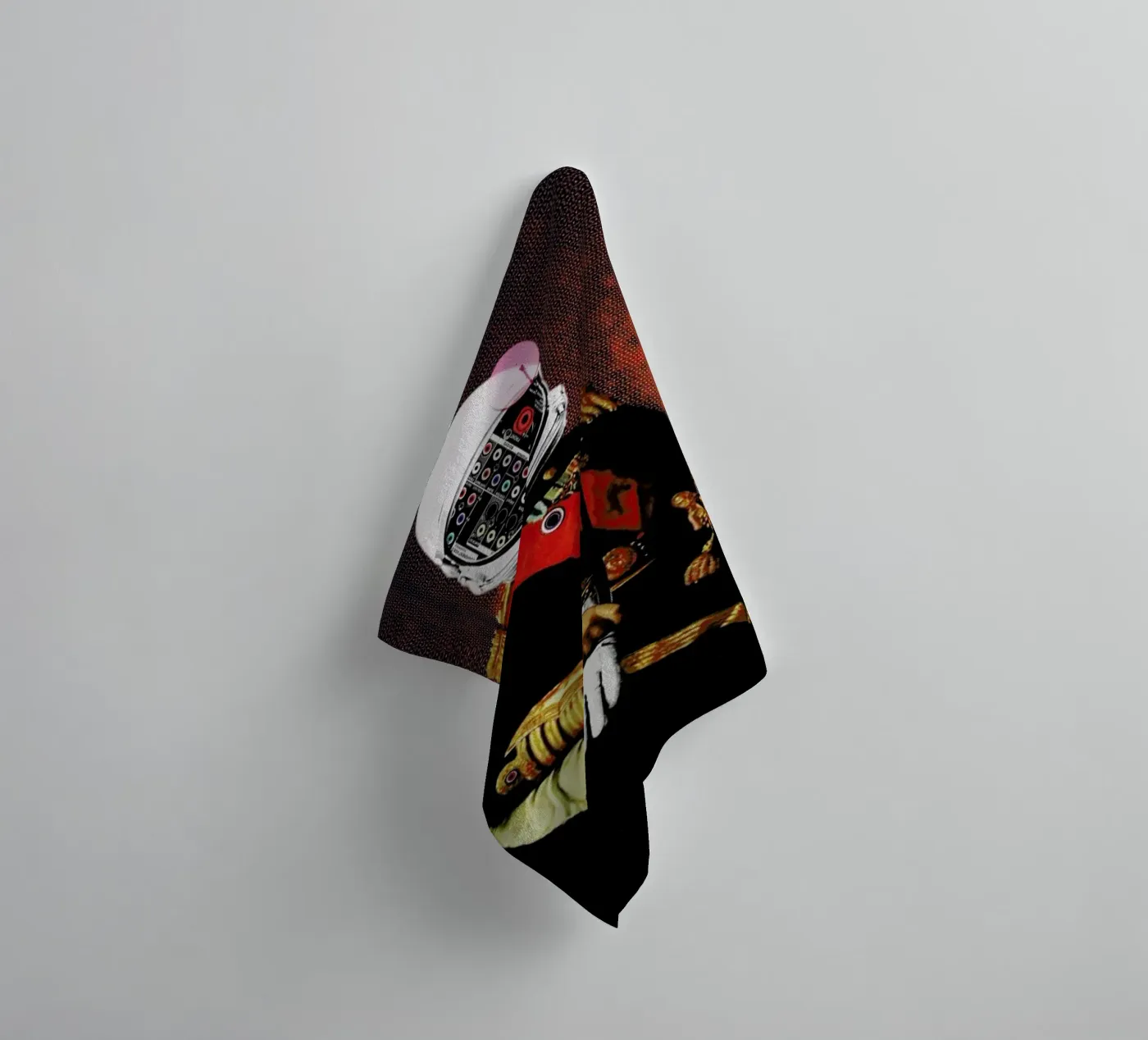 Space General Plug Man badhanddoek van Marko Köppe