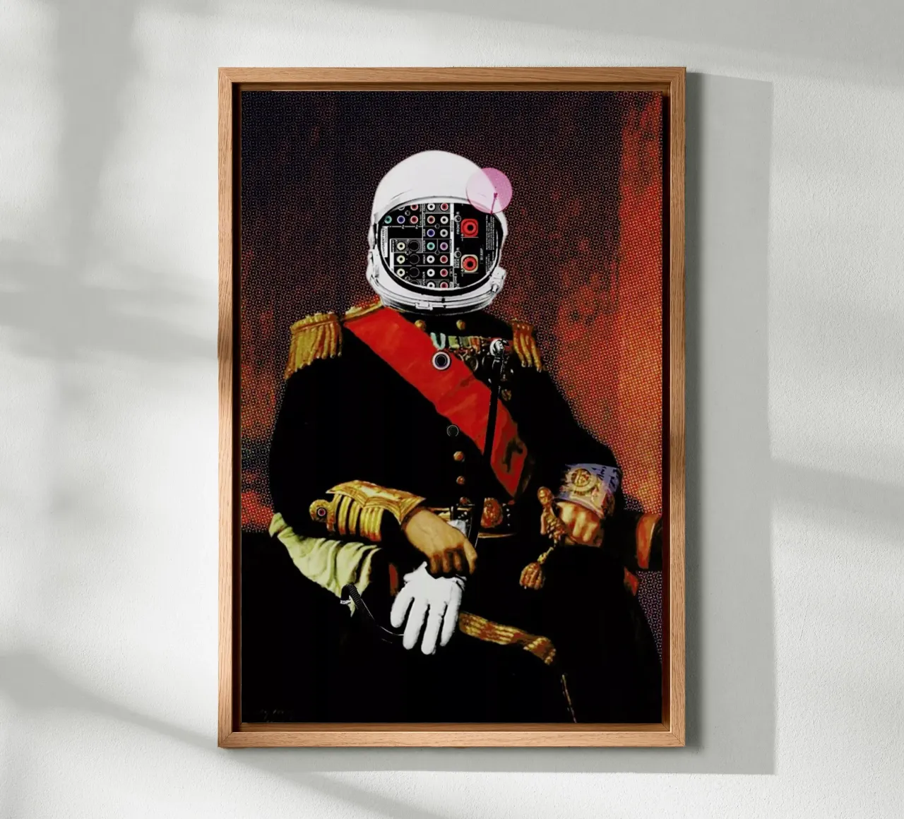 Space General Plug Man tela con Cornice a cassetta da Marko Köppe