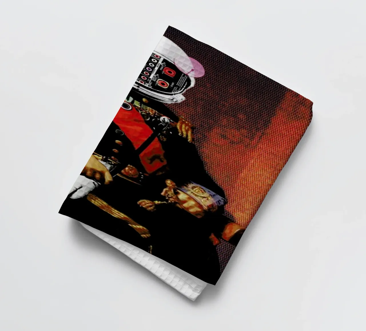 Space General Plug Man Geschirrtuch von Marko Köppe