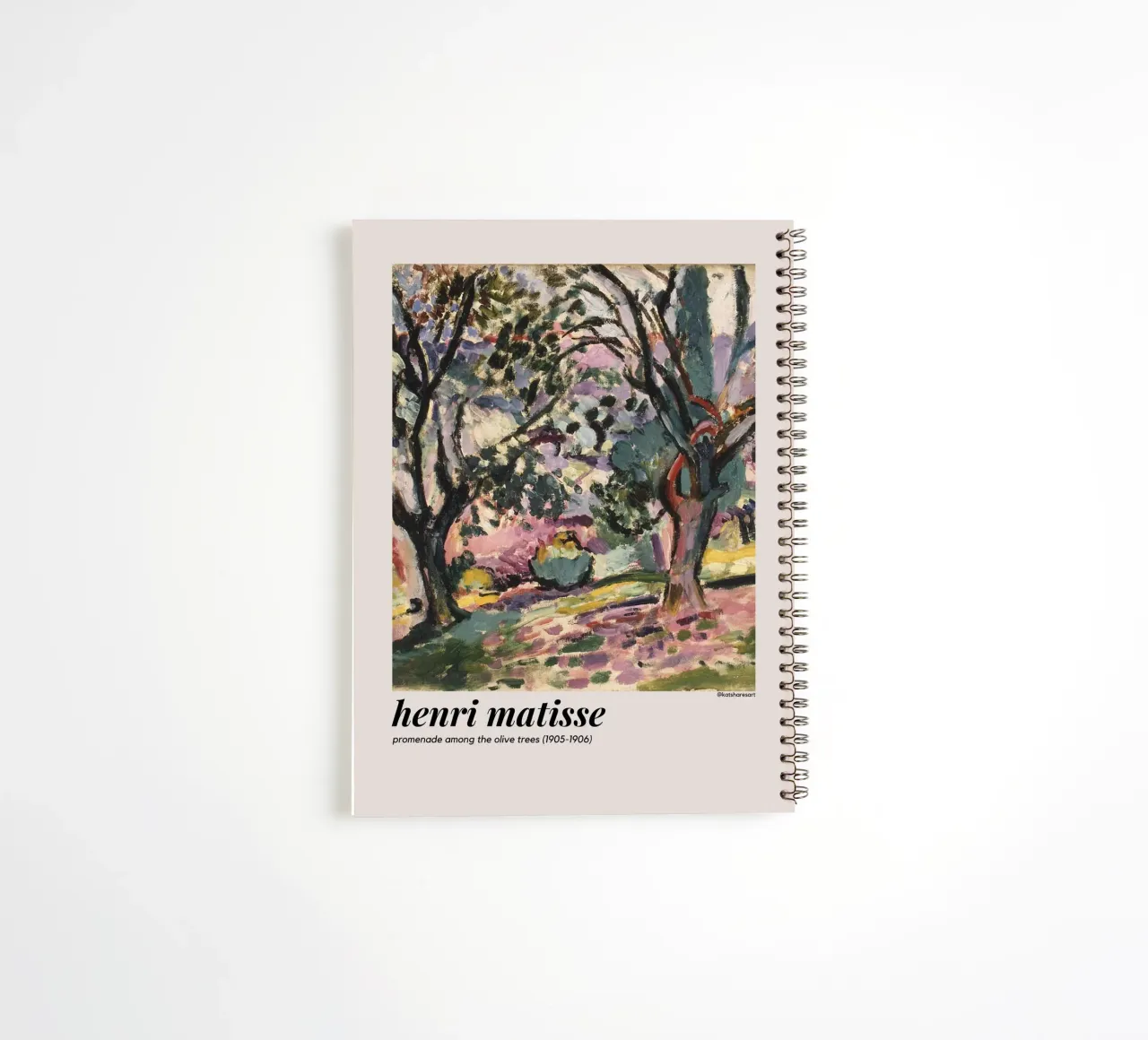 Schatten von Baumblättern Ringbuch von sazkia art