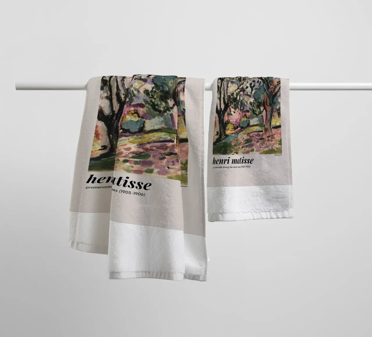 shadow of tree leaves towel by sazkia art