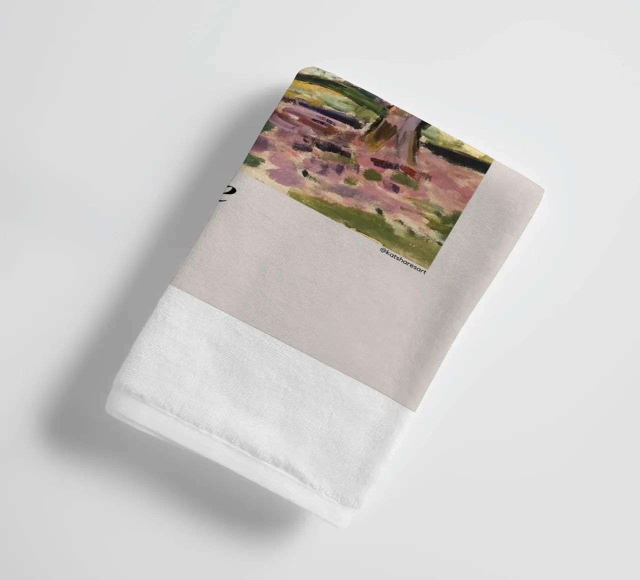 shadow of tree leaves towel by sazkia art