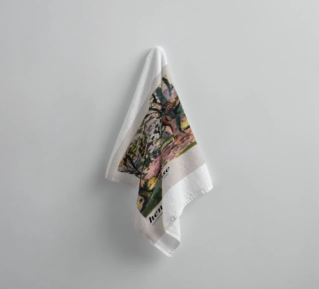 shadow of tree leaves towel by sazkia art