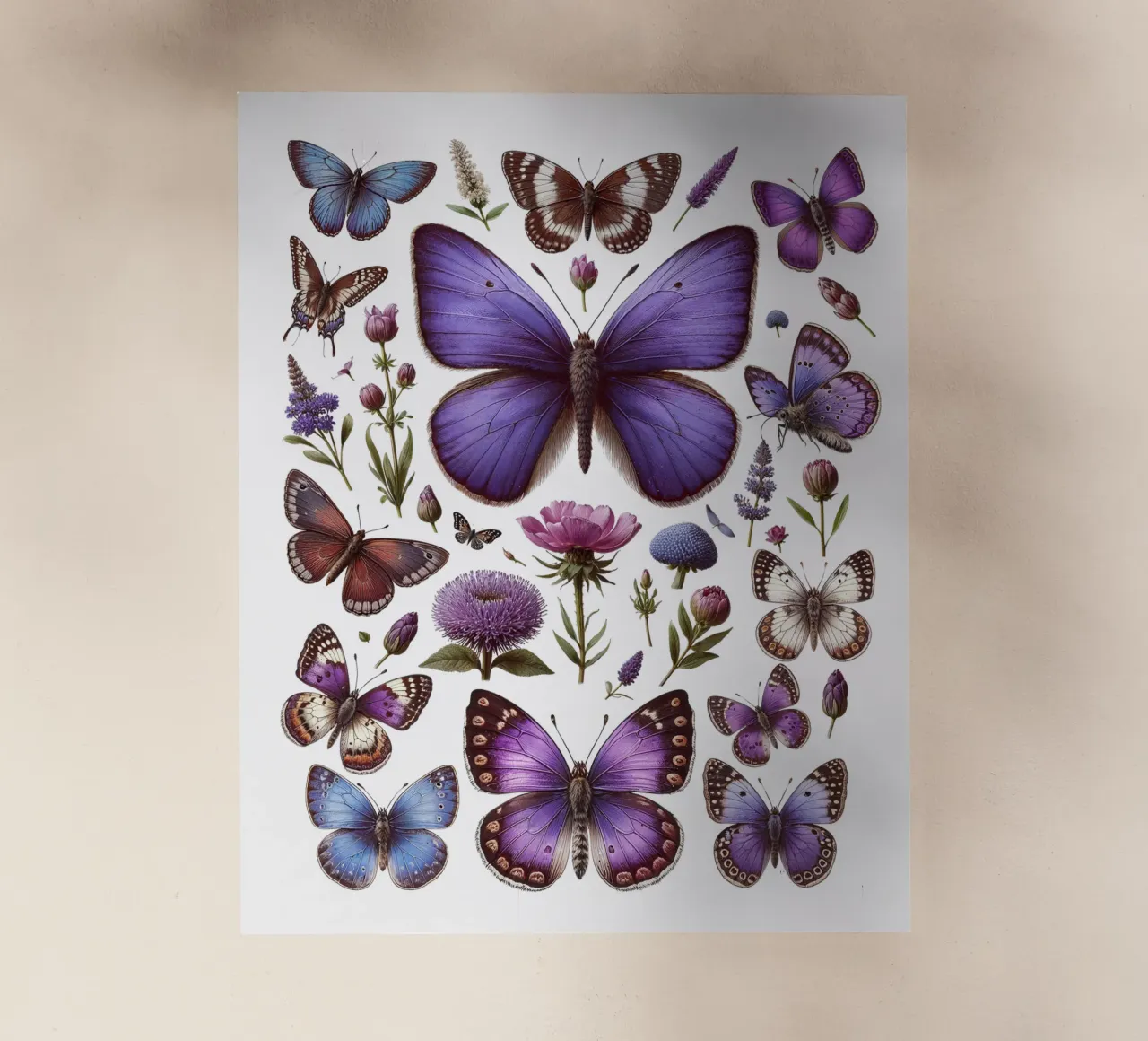 Vintage Butterflies pellicola backlit da Magnific