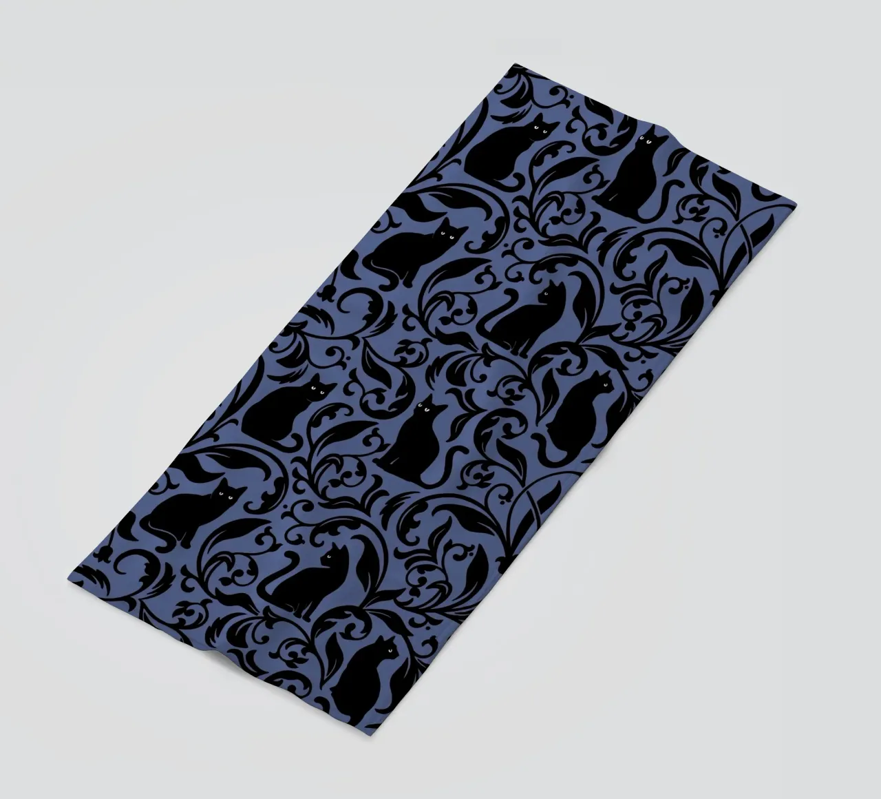 Black Cats beach towel by Vivi Nicolin